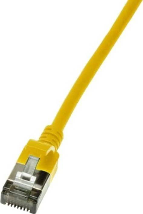 LogiLink LogiLink Patchkabel CAT6A STP TPE SlimLine gelb 0,3m