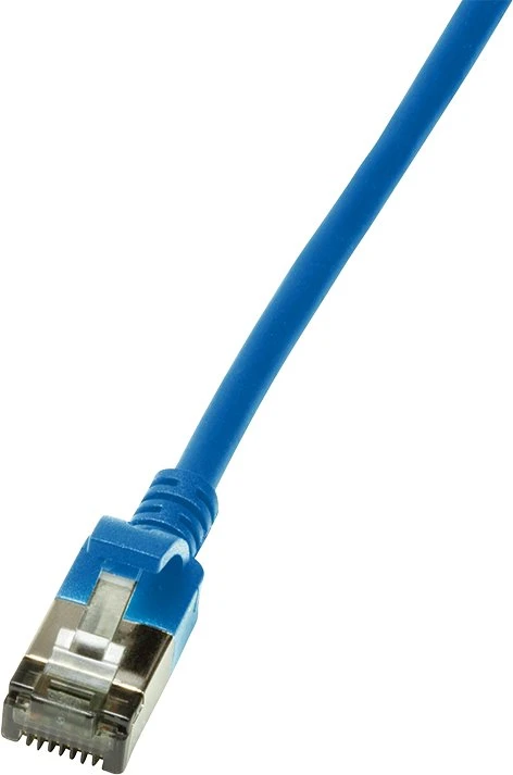 LogiLink LogiLink Patchkabel CAT6A STP TPE SlimLine blau 0,5m