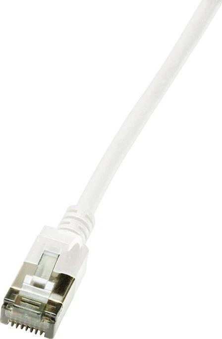 LogiLink LogiLink Patchkabel CAT6A STP TPE SlimLine baltas 0,3m