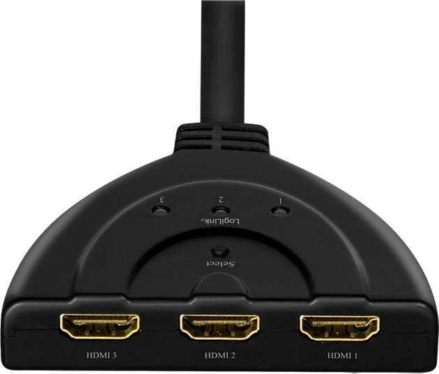 „LogiLink HD0040“ HDMI skirstytuvas 1x3/3x1 prievadas, 4K/30 Hz, CEC, dvitiesis, surištas