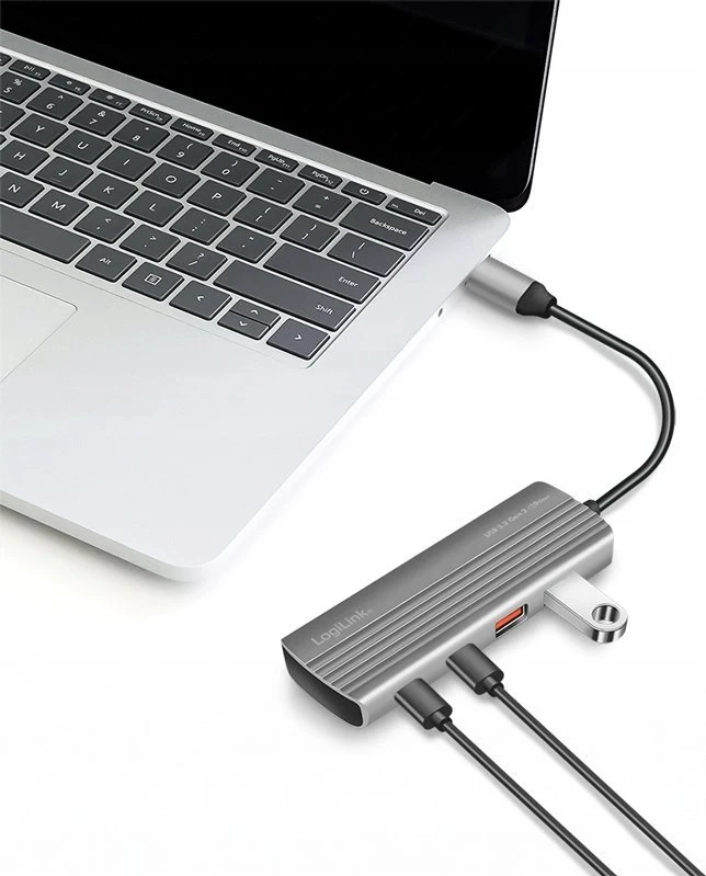 LogiLink Hub USB3.2 Gen2, 2xUSB A, 2x USB-C, PD, 100W