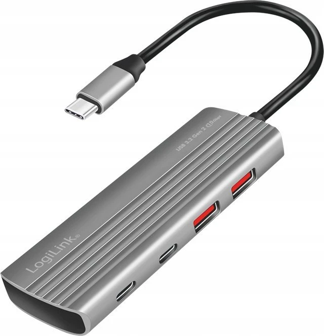LogiLink Hub USB3.2 Gen2, 2xUSB A, 2x USB-C, PD, 100W