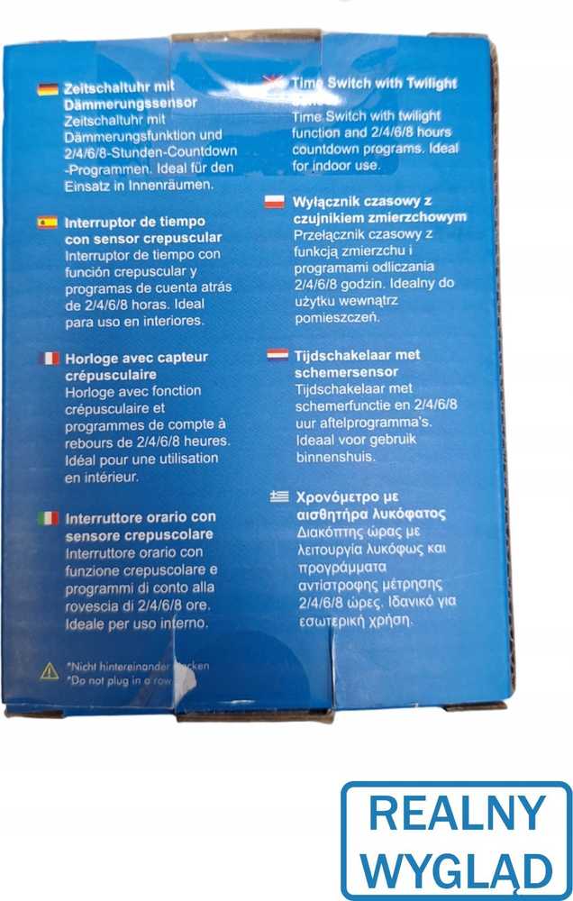 „LogiLink ET0012“ laiko jungiklis, vidinis mechaninis laikmatis