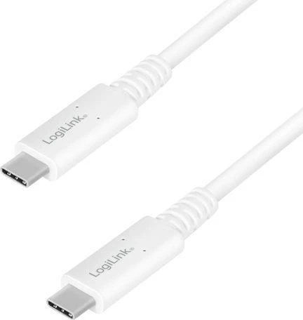 LogiLink USB-C 0.8m balta