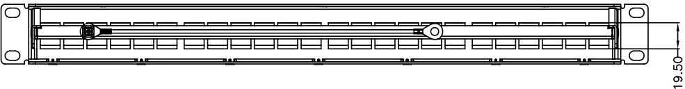 LOGILINK NK4041 LOGILINK- Keystone Panel for 24 Keystone Jacks / Coupler, ekranuotas, pilkas