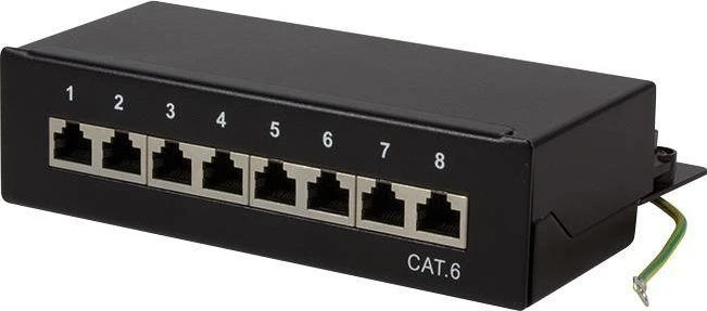 „LogiLink Patch“ skydelio stackjonarny LogiLink NP0017B 8x RJ45 kat.6 ekranas