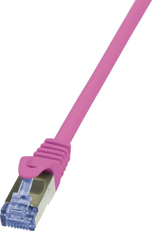 LogiLink kat.6a 0.25m rožinė