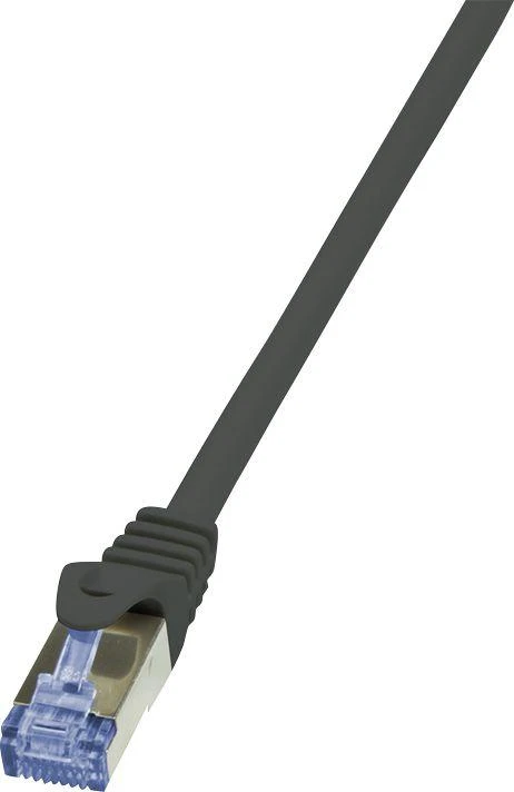 LOGILINK CQ4123S LOGILINK - Cat.6A Patch kabelis pagamintas iš Cat.7 neapdoroto kabelio, juodas, 30m