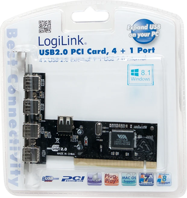 Logilink | 4+1-port USB 2.0 | PCI