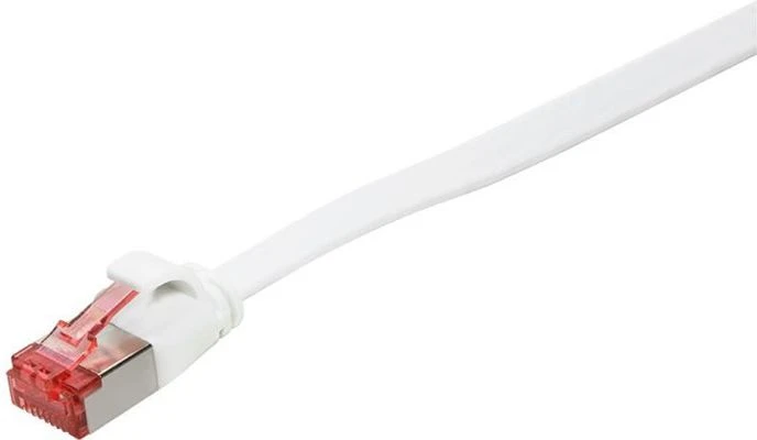 „LogiLink CF2111S Slim Line Cat. 6 pataisų kabelis RJ45 kištukas iki RJ45 kištukas CAT 6 U/FTP 20,00 m baltas