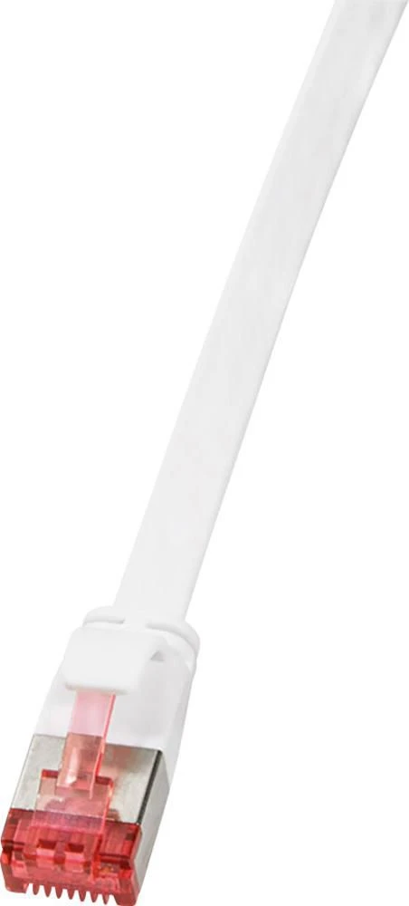 „LogiLink CF2111S Slim Line Cat. 6 pataisų kabelis RJ45 kištukas iki RJ45 kištukas CAT 6 U/FTP 20,00 m baltas