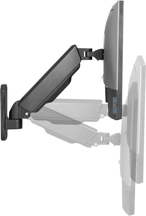 LOGILINK BP0144 Monitorius Sieninis laikiklis 17-32 colių plieninės dujinės spyruoklės svirties ilgis: 290 mm