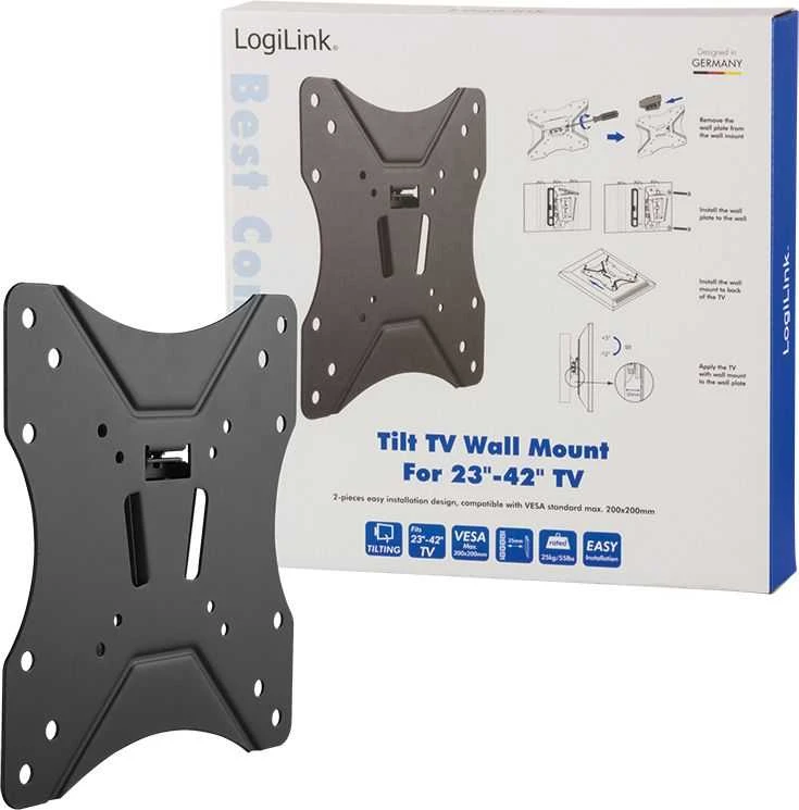 LOGILINK BP0005 LOGILINK - televizoriaus sieninis laikiklis, pakreipiamas 23 42