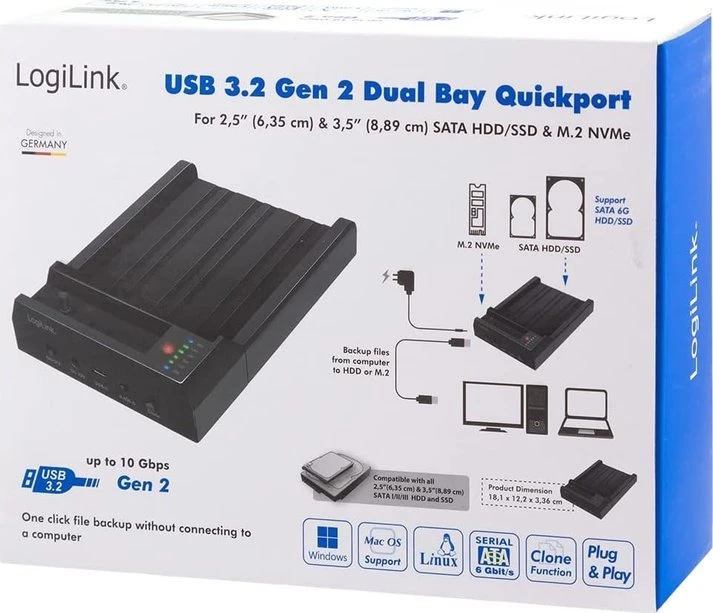 LogiLink QP0031 pakuotė su sujungimo schema