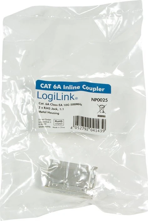 LogiLink Patchcord jungtis 1:1 Cat.6A STP metalinis korpusas sp.