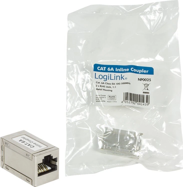 LogiLink Patchcord jungtis 1:1 Cat.6A STP metalinis korpusas sp.