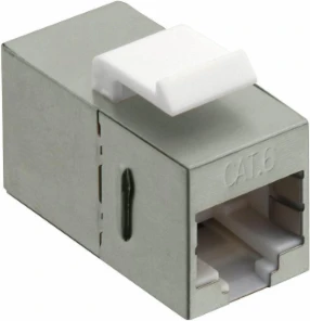 LOGILINK NK4011 LOGILINK - Keystone Inline mova 2xRJ45 Cat.6 STP, tvirtinimas su spragtelėjimu