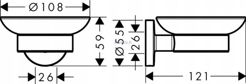 Muilinė Hansgrohe Logis Universal 41715000