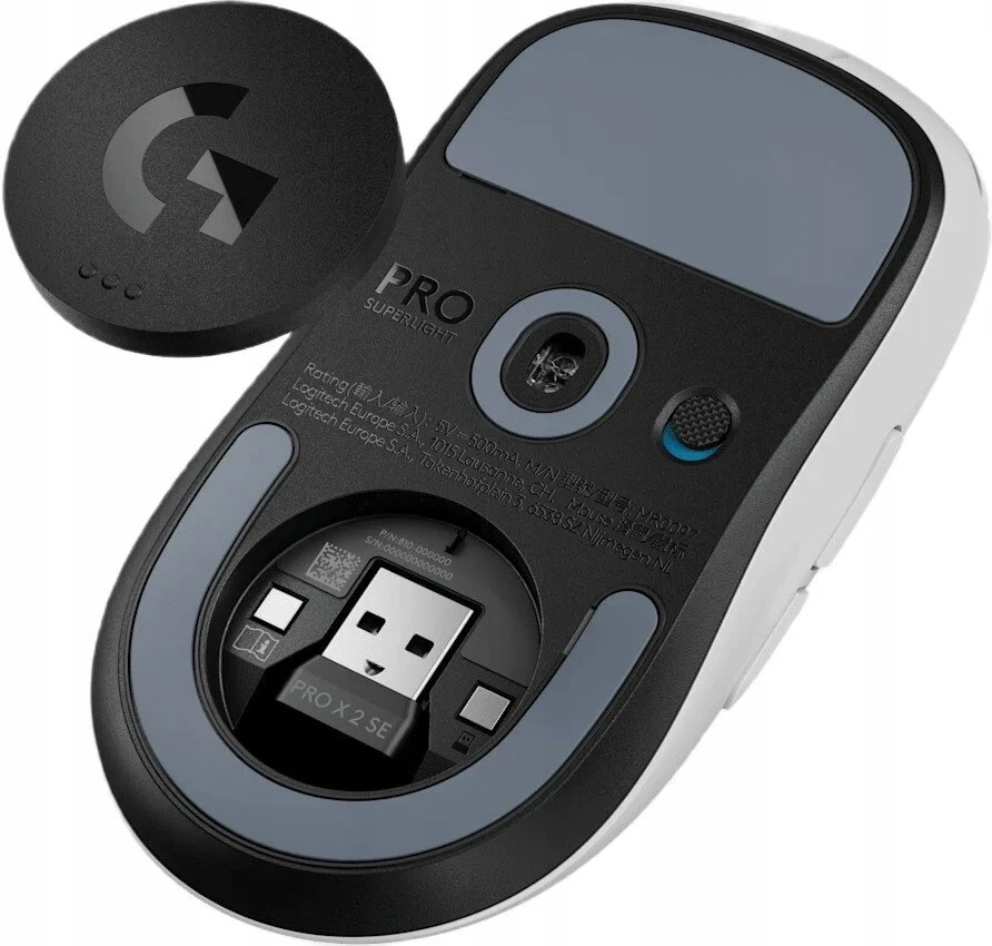 Belaidė žaidimų pelė Logitech PRO X Superlight 2 SE, Balta