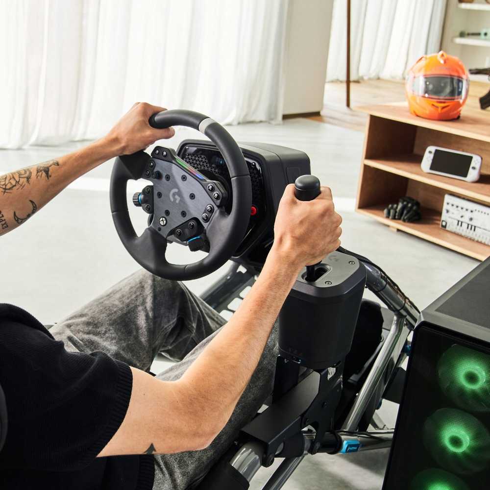 Logitech G RS pavarų perjungimo svirtis ir rankinis