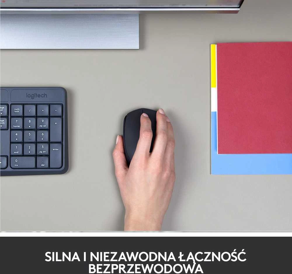 Belaidė pelė Logitech B170, Juoda