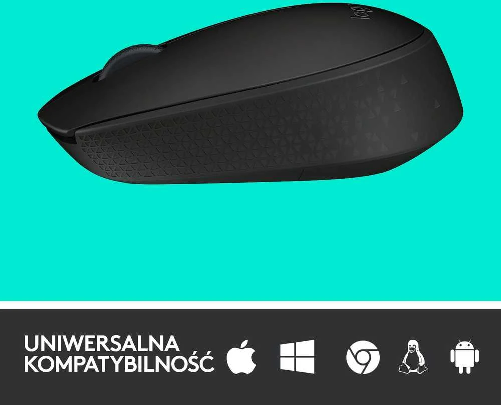 Belaidė pelė Logitech B170, Juoda