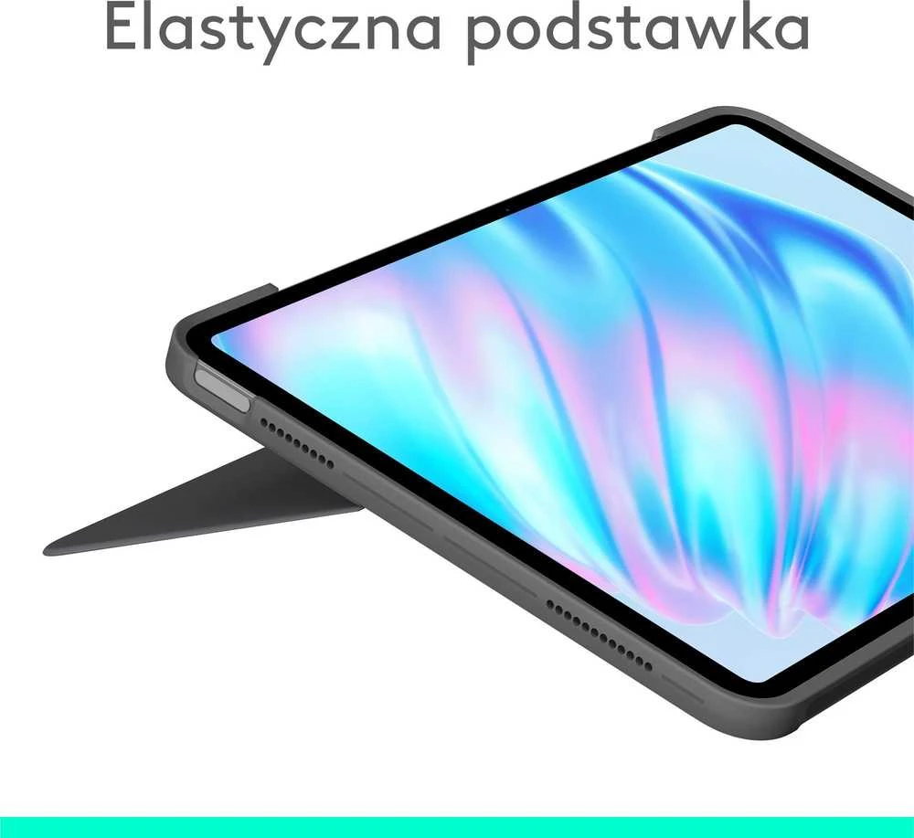 „Logitech Combo Touch“ klaviatūra, skirta „iPad Air 11“ (M2 ir M3), „Oxford Pilka“, JAV