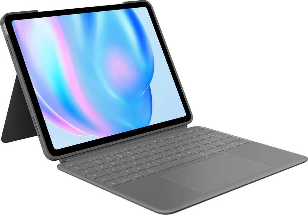 „Logitech Combo Touch“, skirtas „iPad Air 13“ (M2 ir M3), pilka (JAV)
