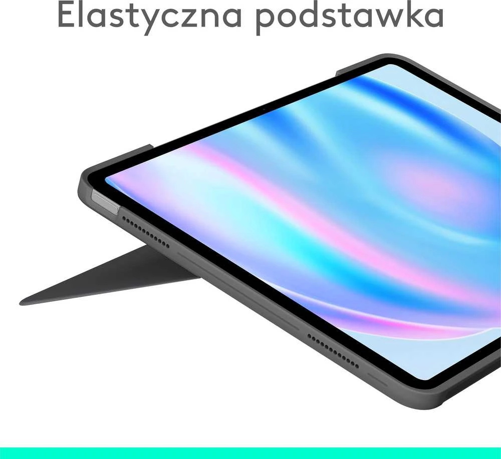 „Logitech Combo Touch“, skirtas „iPad Air 13“ (M2 ir M3), pilka (JAV)