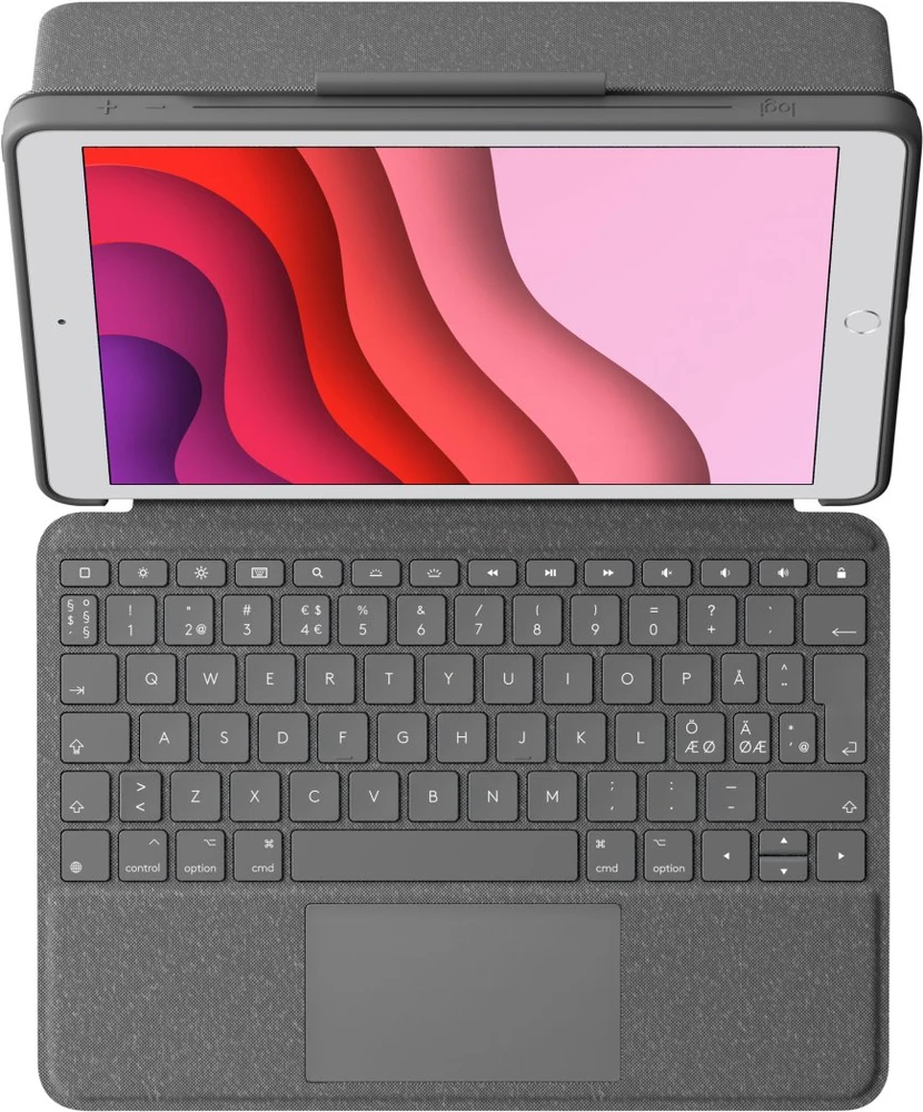 LOGITECH Combo Touch, skirtas iPad (7, 8 ir 9 gen.) – GRAPHITE – NORDIC
