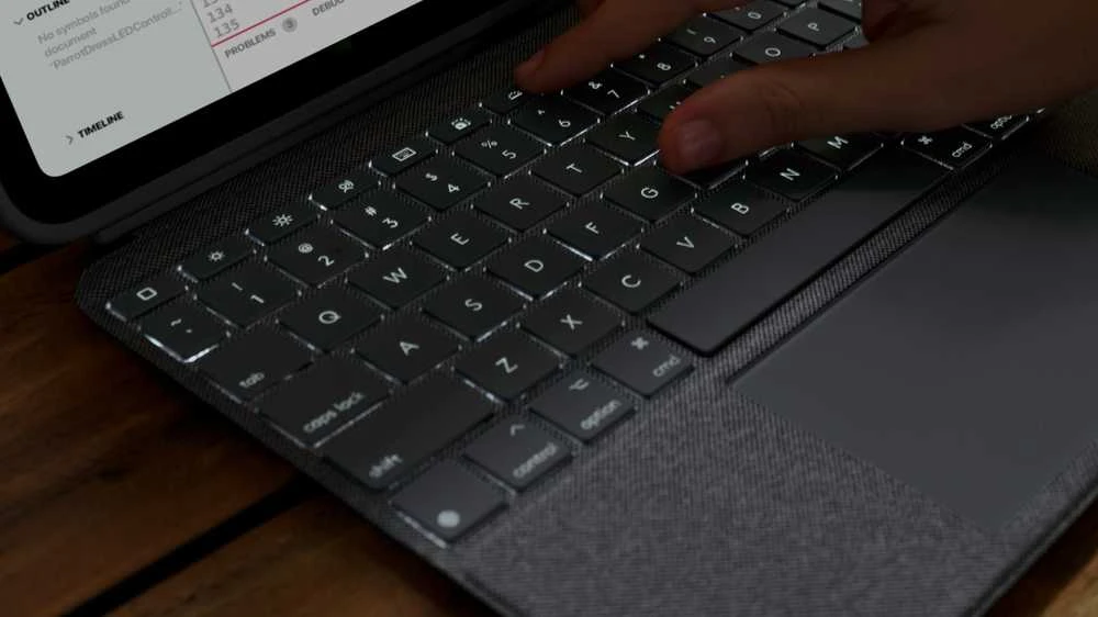 Logitech „COMBO TOUCH“ KIŠENINIS KIŠENINIS „IPAD“ (10 KARTOS) – „OXFORD Pilkas ITA“ – „MEDITER-412“