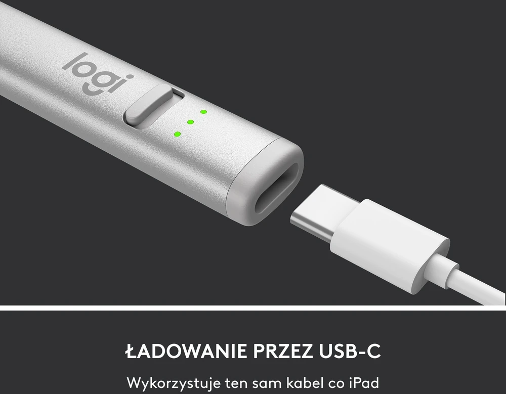 LOGITECH Crayon (USB-C) - Sidabrinis - EMEA-914