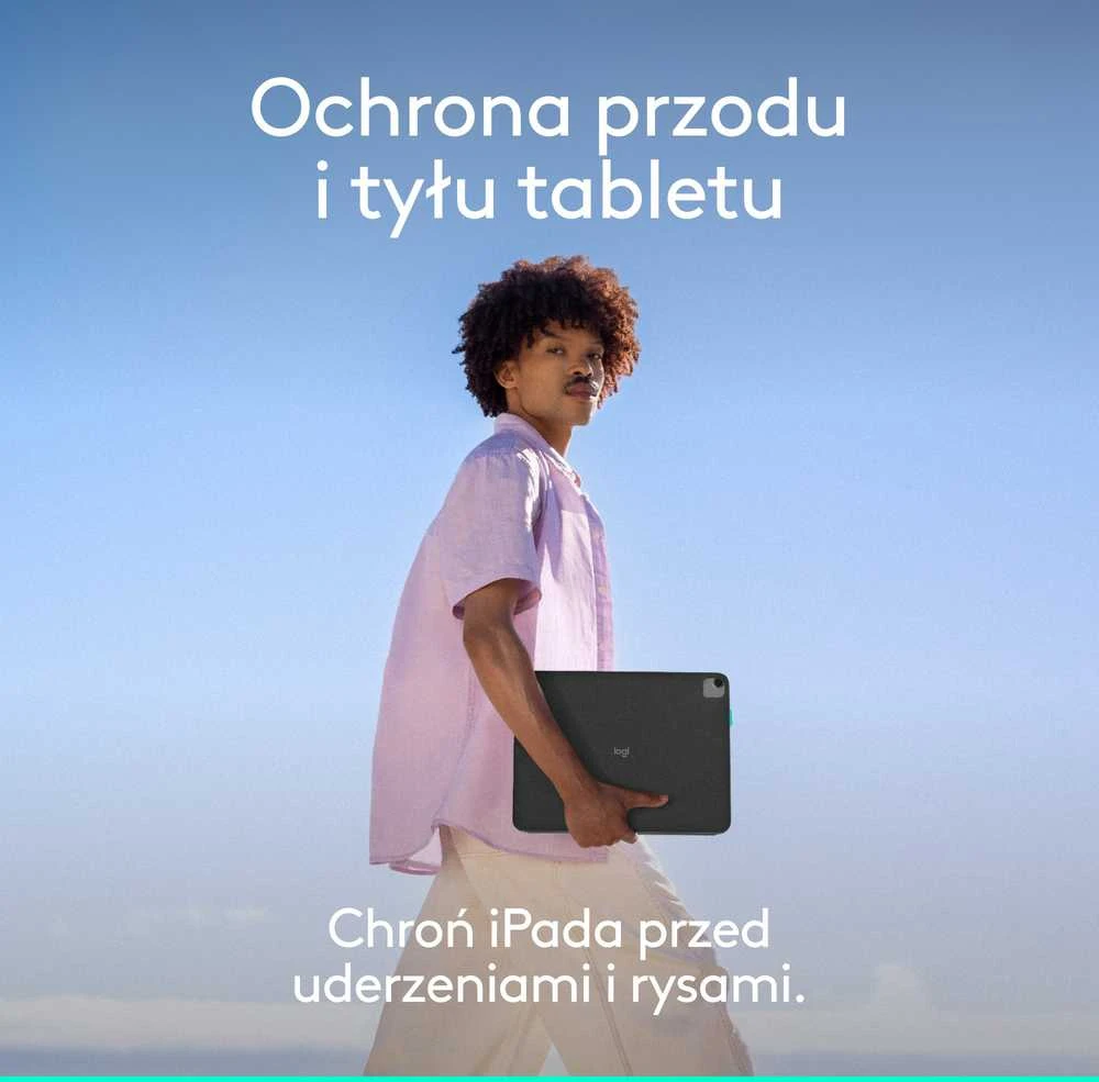 „Logitech Flip Folio“, skirtas 13 colių „iPad Pro“ ir „Air“, grafito spalvos