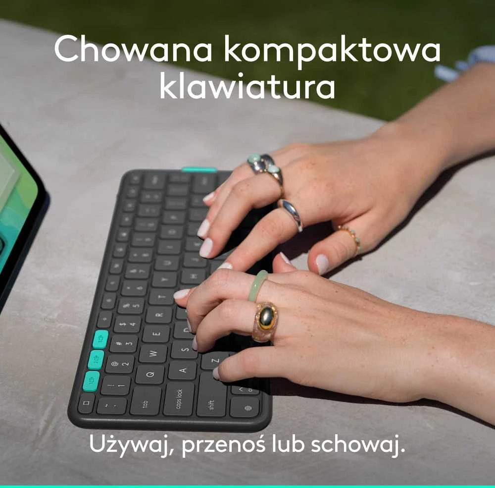 „Logitech Flip Folio“, skirtas 13 colių „iPad Pro“ ir „Air“, grafito spalvos