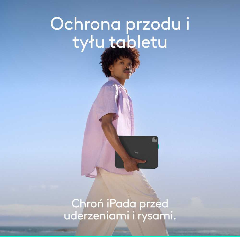 „Logitech Flip Folio“, skirtas „iPad Pro“ ir „Air 11“, grafito spalvos