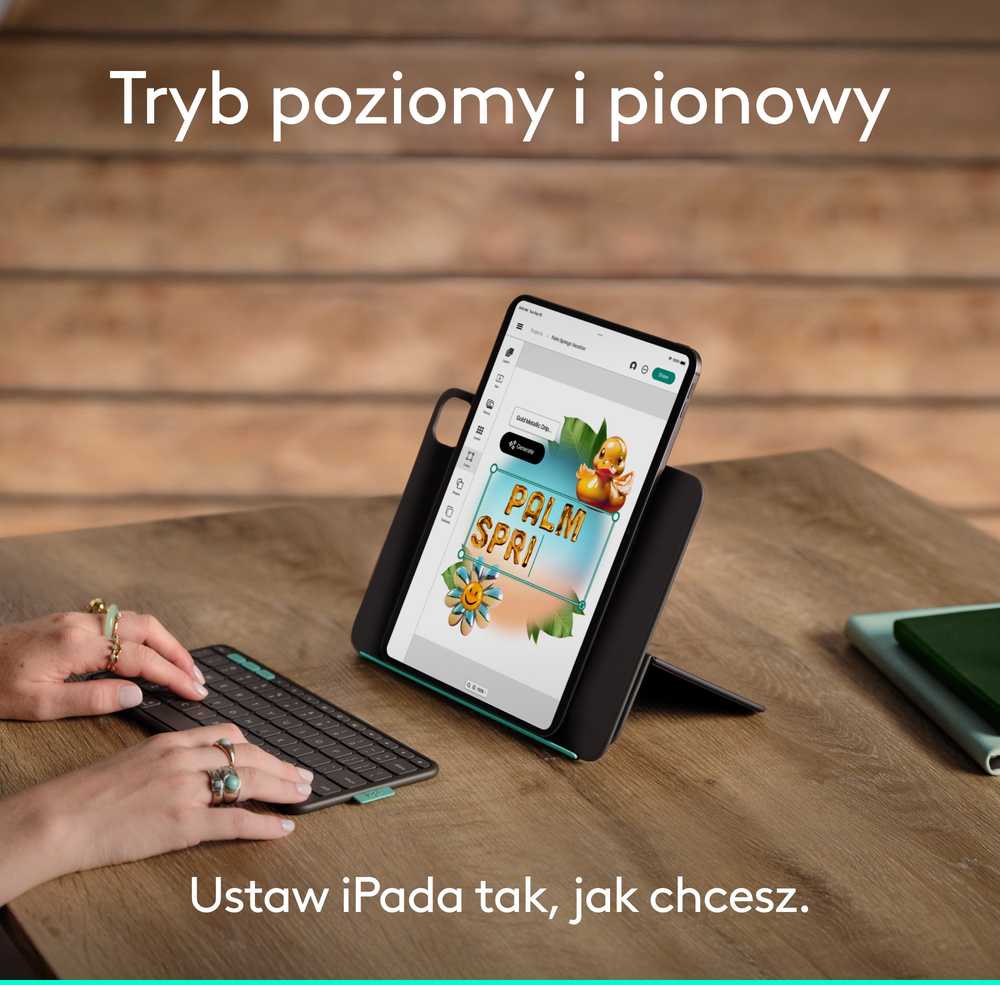 „Logitech Flip Folio“, skirtas „iPad Pro“ ir „Air 11“, grafito spalvos