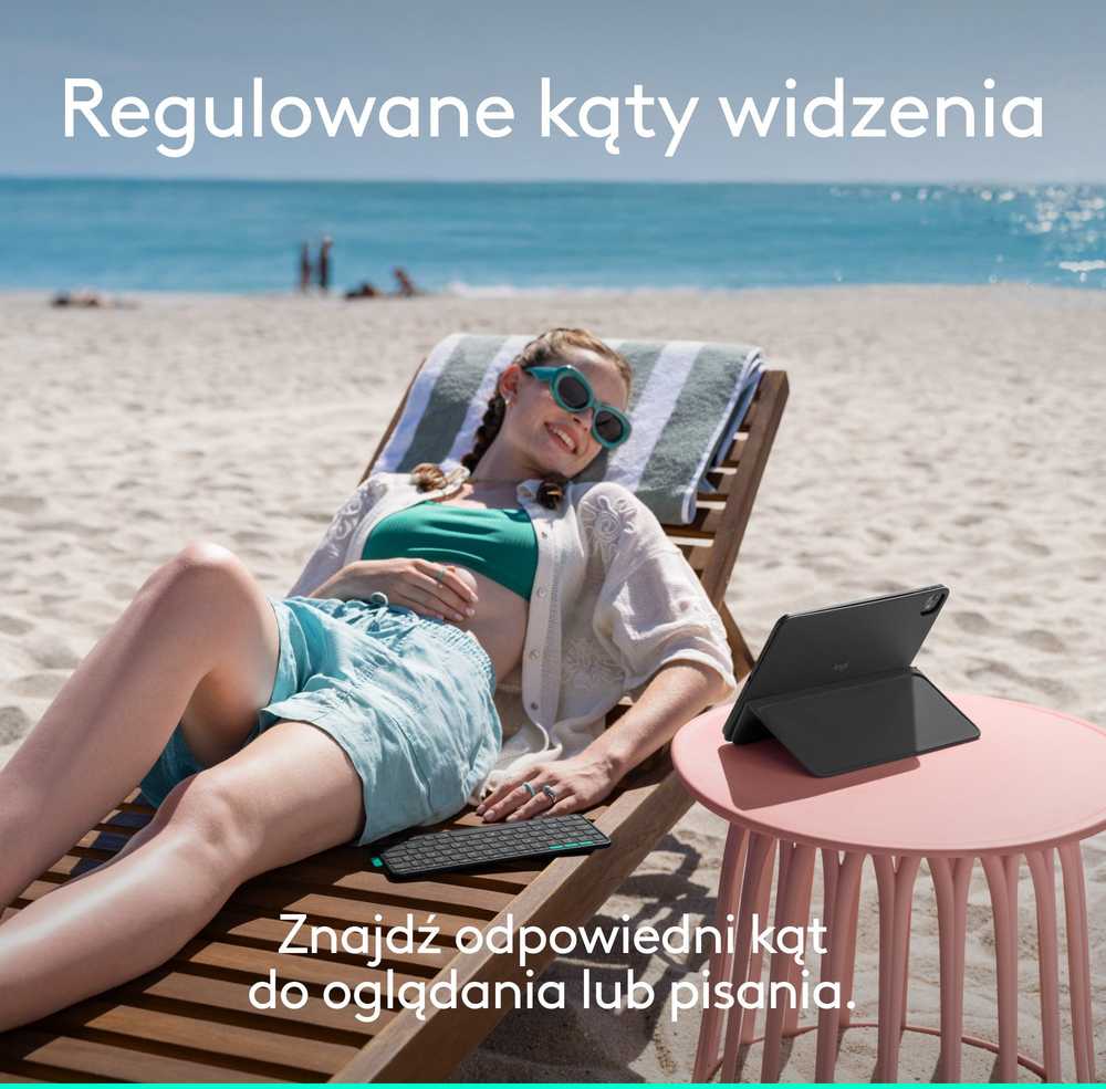 „Logitech Flip Folio“, skirtas „iPad Pro“ ir „Air 11“, grafito spalvos