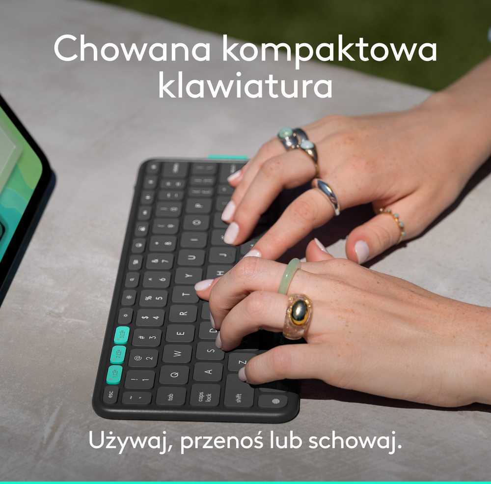„Logitech Flip Folio“, skirtas „iPad Pro“ ir „Air 11“, grafito spalvos
