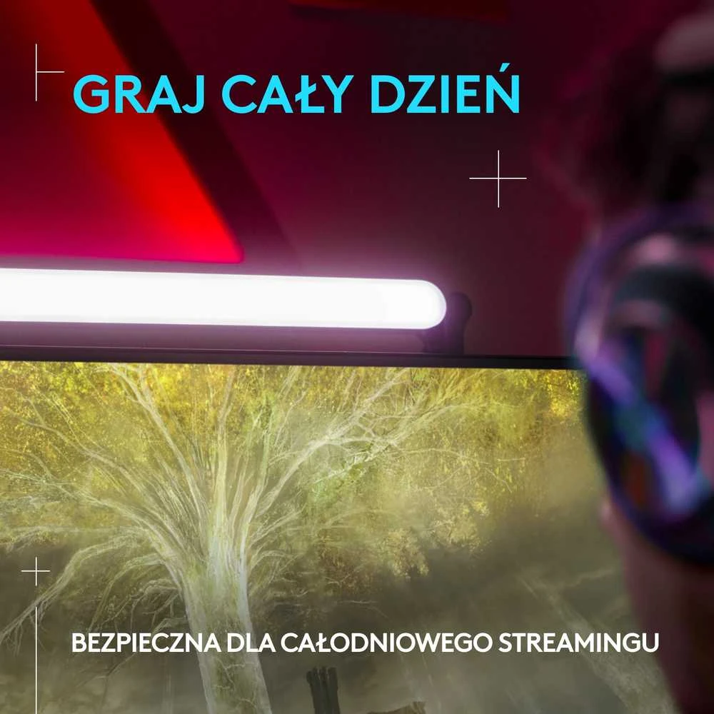Objektyvas LOGITECH G Litra Beam Premium LED srautinis raktų apšvietimas su TrueSoft GRAPHITE BT
