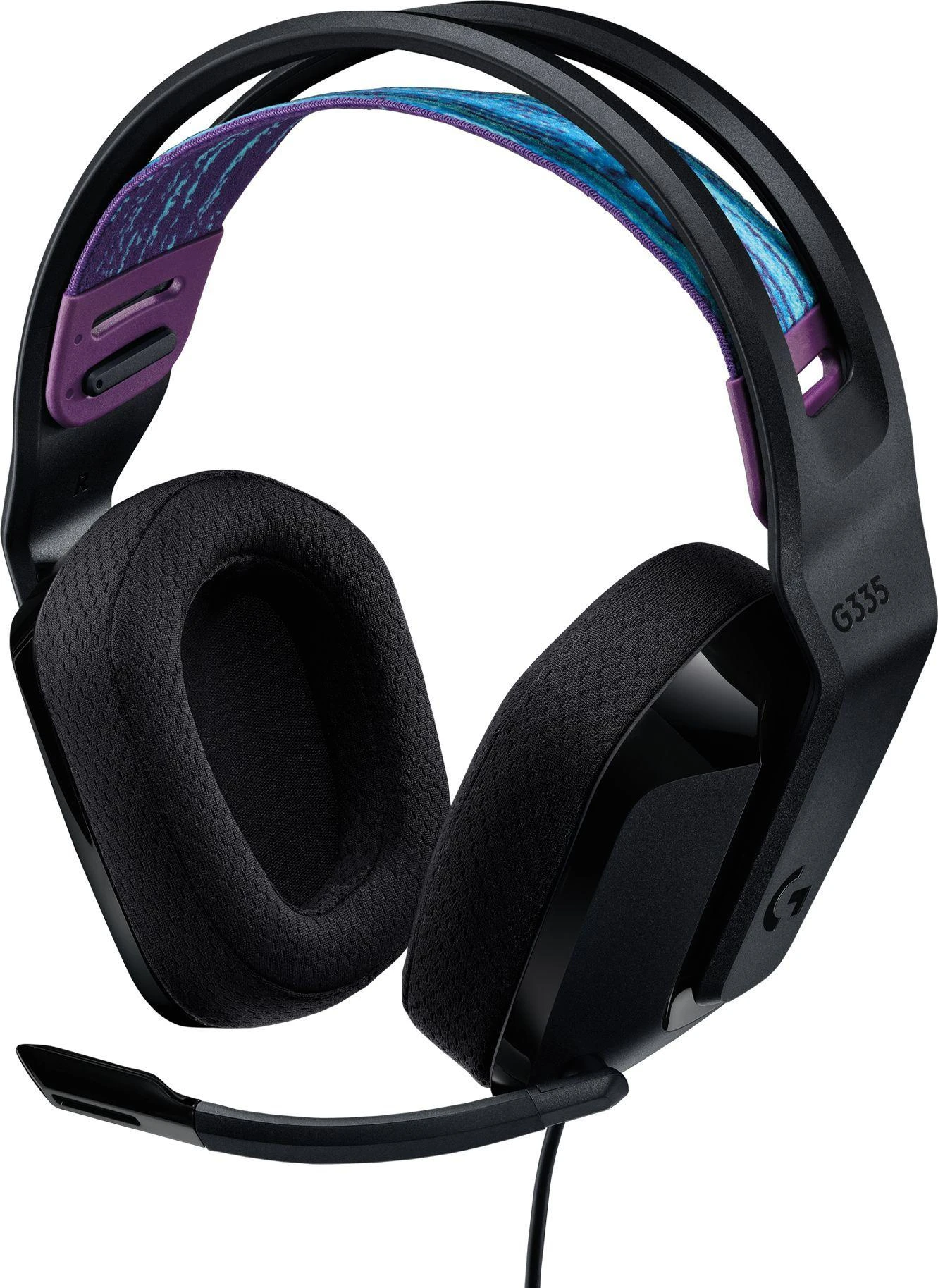 Laidinės žaidimų ausinės Logitech G335, juodos spalvos