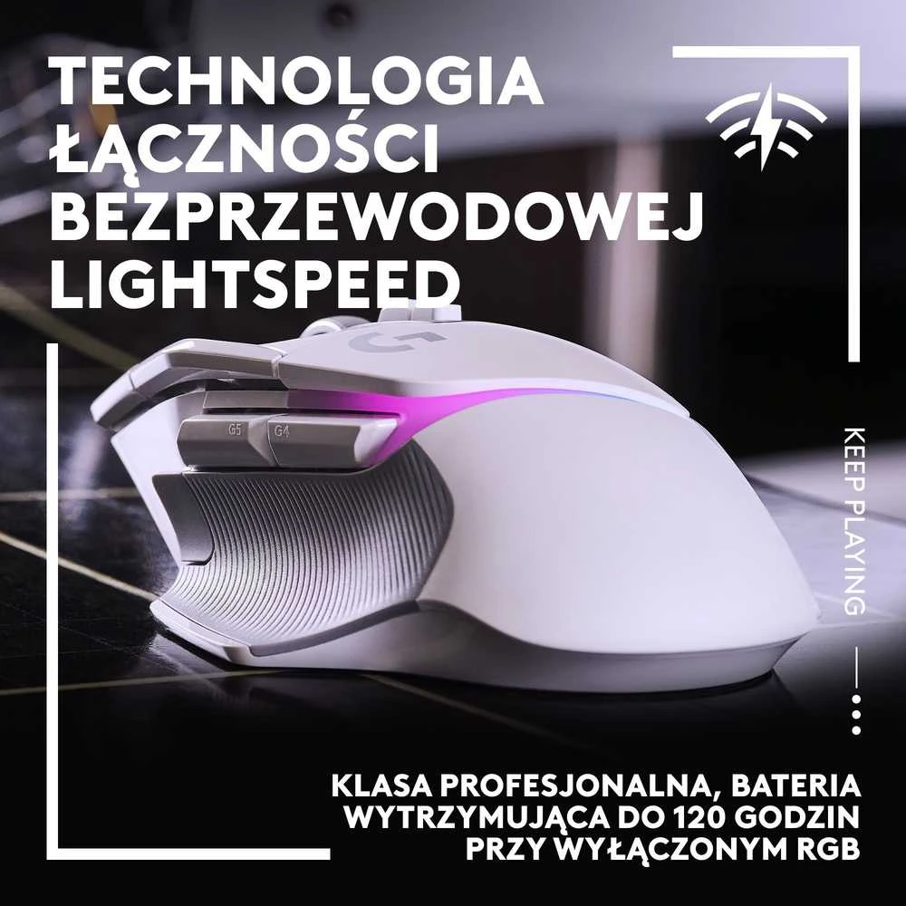 Pelė Logitech G502 X PLUS, balta