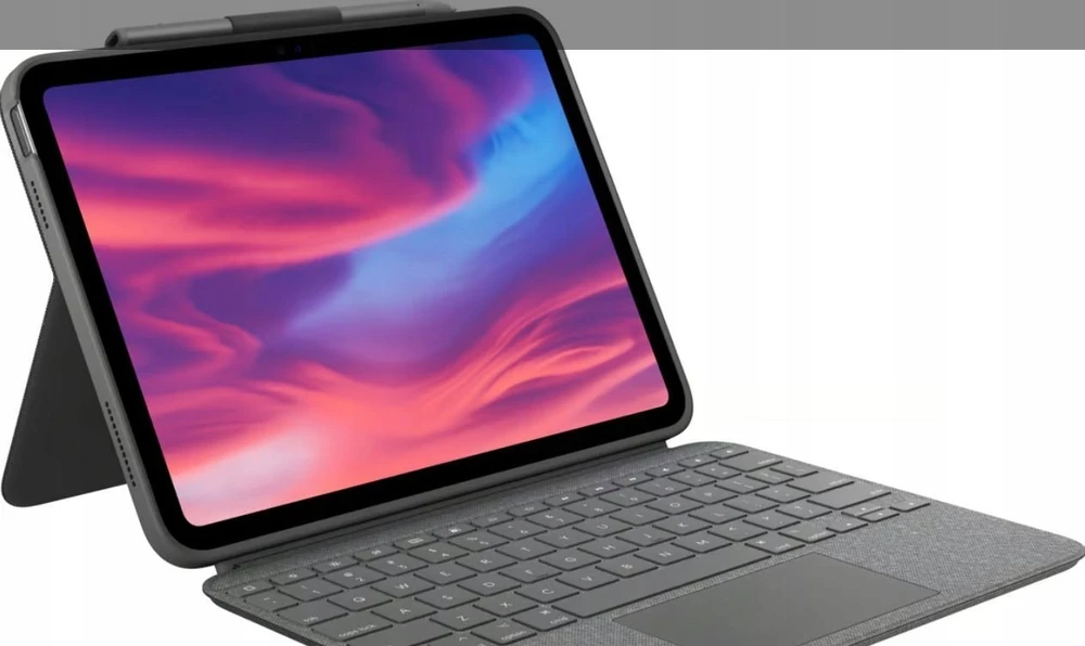 Logitech „COMBO TOUCH“ KIŠENINIS KIŠENINIS „IPAD“ (10 KARTOS) – „OXFORD Pilkas“ – DEU – CENTRAL