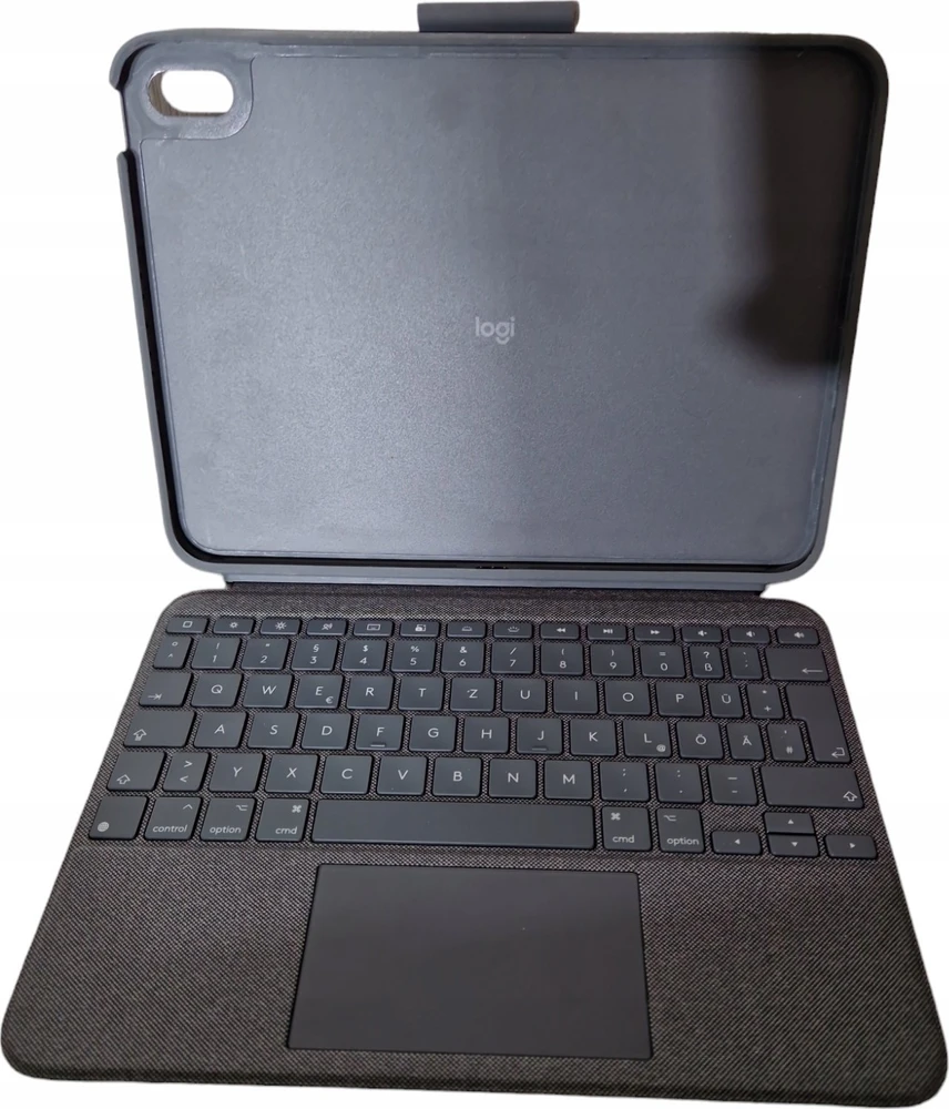Logitech „COMBO TOUCH“ KIŠENINIS KIŠENINIS „IPAD“ (10 KARTOS) – „OXFORD Pilkas“ – DEU – CENTRAL