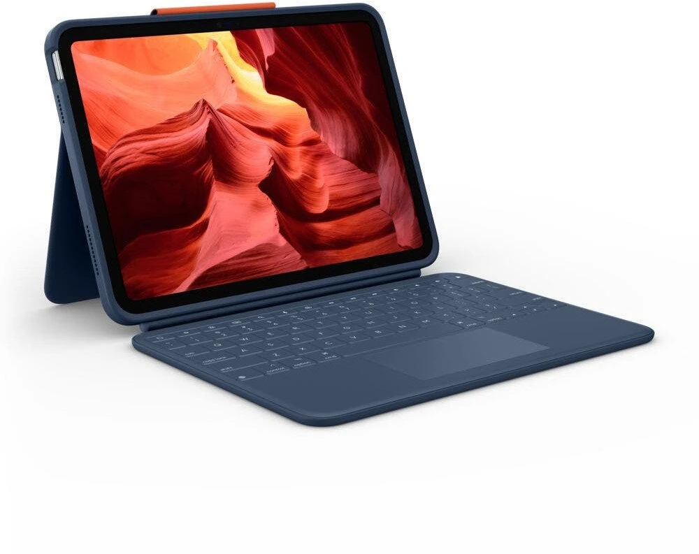 Logitech TVIRTAS „RUGGED COMBO 4 TOUCH“ PUSLAPIS „IPAD“ – 10-OS KARTOS „CLASSICBLUE-DEU-EMEA-914“