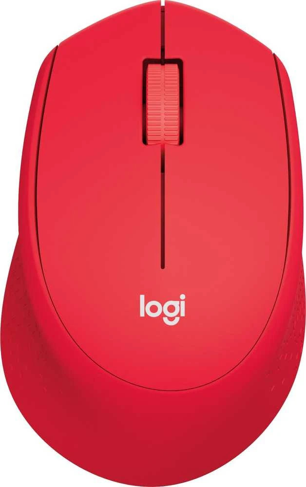 Belaidė pelė Logitech M330 Silent Plus, raudona