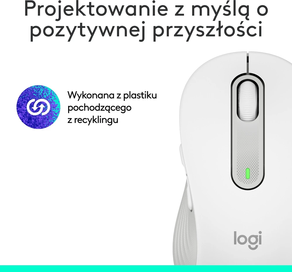 Belaidė pelė Logitech Signature M650, balta