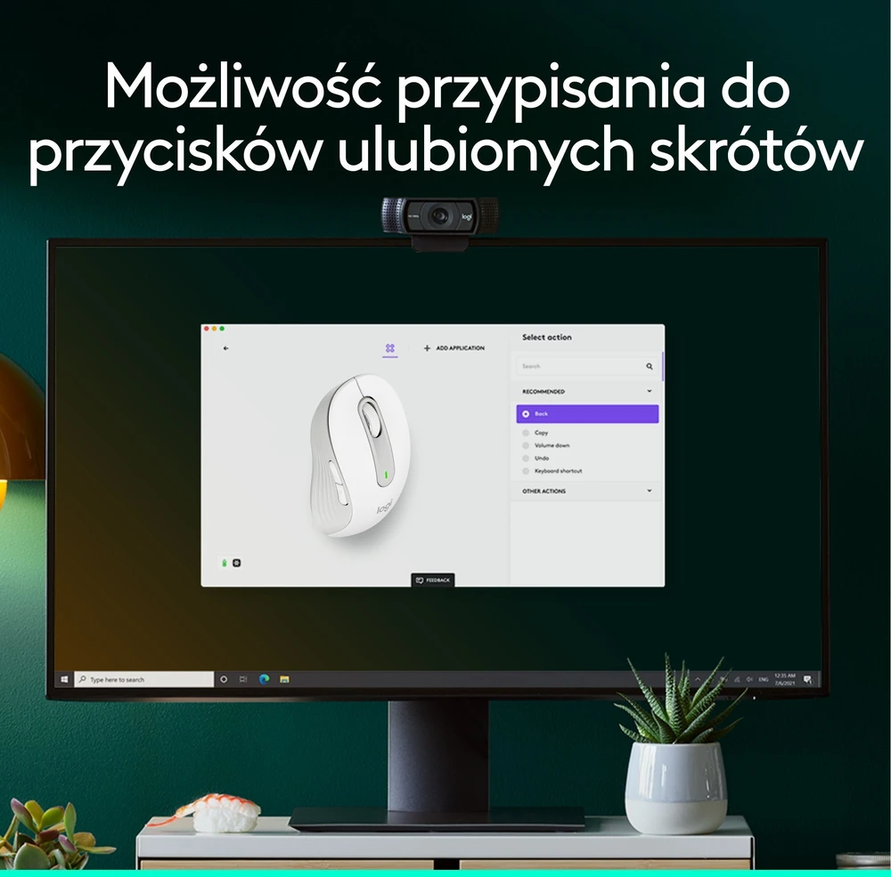 Belaidė pelė Logitech Signature M650, balta