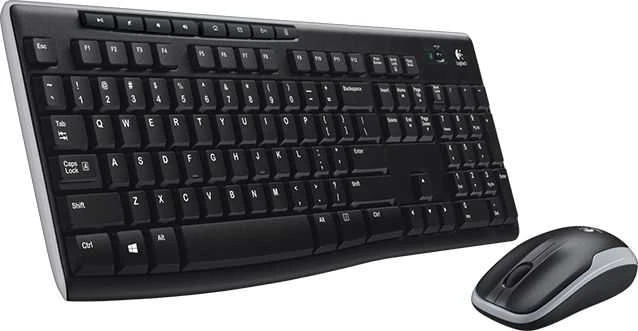 Belaidis klaviatūros ir pelės rinkinys Logitech MK270, Čekų išdėstymas