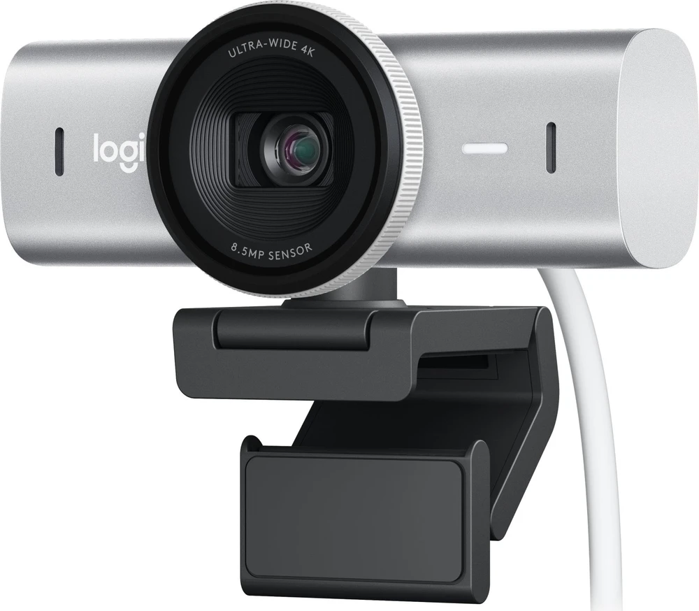 Logitech MX Brio 4K Ultra HD internetinė kamera, spalva: šviesiai pilka (960-001554)