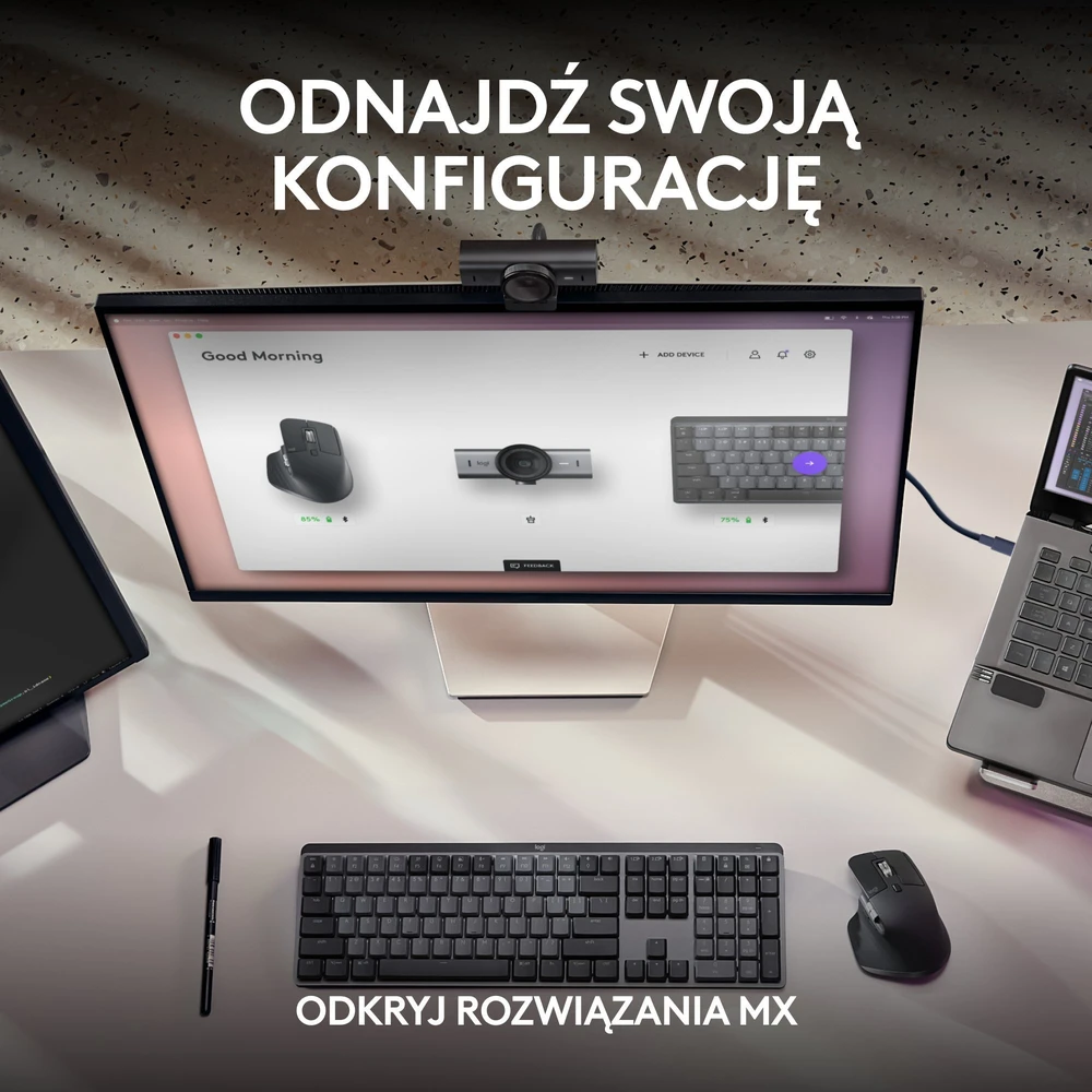 Logitech MX Brio 4K Ultra HD internetinė kamera, spalva: grafito (960-001559)